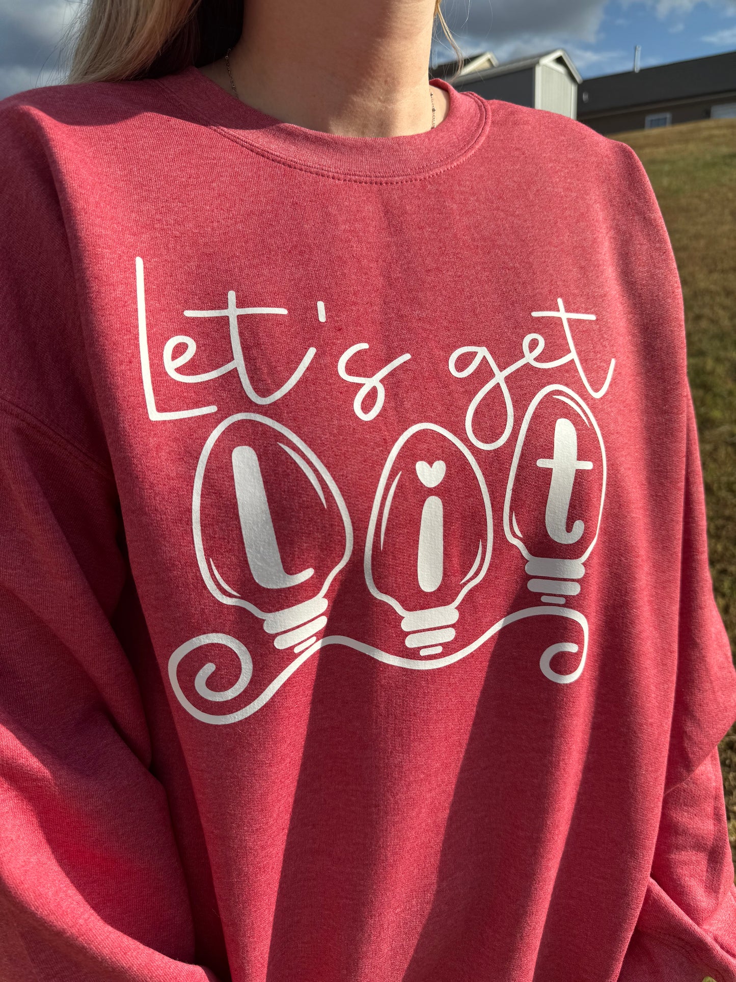 Let's Get Lit Christmas Sweatshirt
