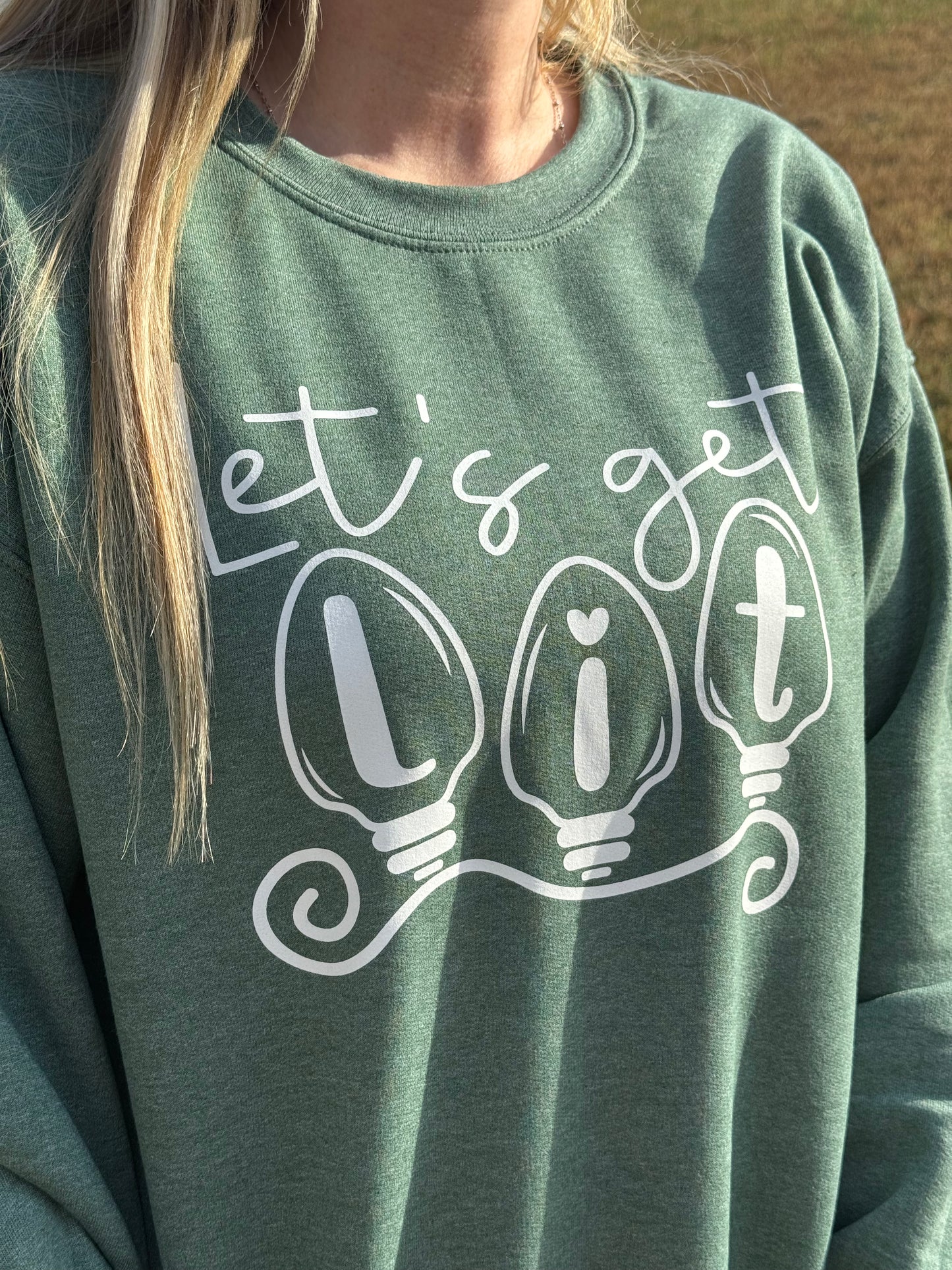 Let's Get Lit Christmas Sweatshirt